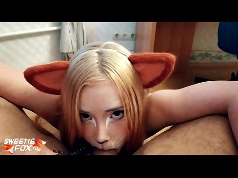 ❤️ Кицунэ глытае член і канчае ў рот ️ Рускае порна у нас ❌❤